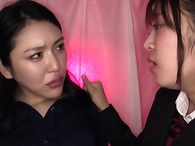 Japanese lesbian extreme kisses Facial strings