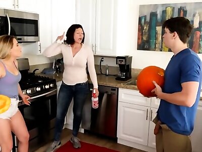 Full Video Pumpkin fuckin leads to sex with hot Stepsister!
