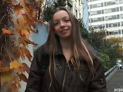 Cute French Teen With 2 Men