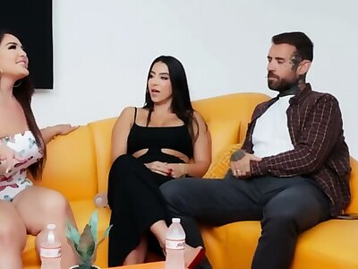 Payback On Lena  Lucky Guy Fucks Two MILFS