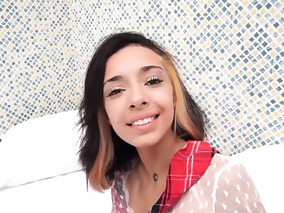 Cute Petite Brazilian Teen With 2 Men