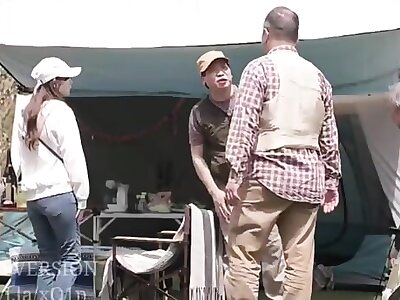 Cuckold Video of Wife Getting Creampied Multiple Times Inside the Tent