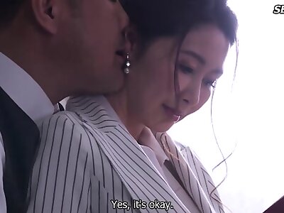 Eng Sub Married Woman Secretary Engaged In Creampie Sex Filled With Sweat And Kisses In The Boss Office  Ayumi Miura