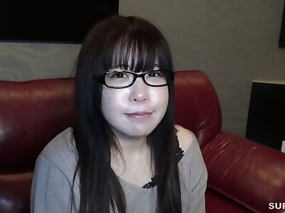 Cute Little Chubby Japanese Teen With Glasses And Small Tits