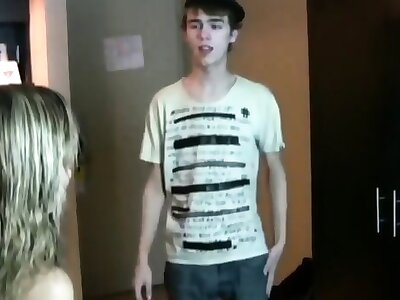 Taboo! 18yo stepson cums inside his sexy divorced stepmom while nobody home