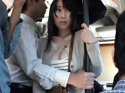 SW304 Sawa NakazatoHoshizaki Yuuna Busty Married Woman On A Crowded Bus! Uncensored