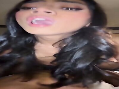 Pretty Ebony TS Teen Chanel Blanks Out in Ecstasy COMPLETE SCENE