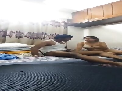 Indian School Girl Giving  Teacher In Flat