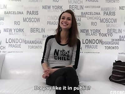 Skinny MILF Anal Casting